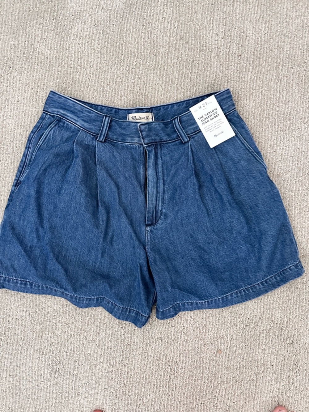 Madewell Harlow super wide Jean short